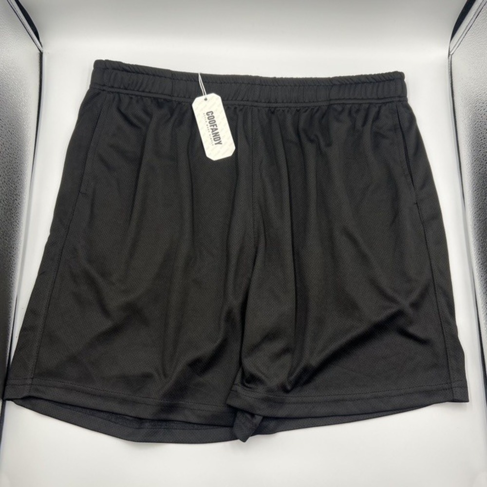 COOFANDY Men's Black Athletic Mesh Gym Workout Shorts Size XL‎